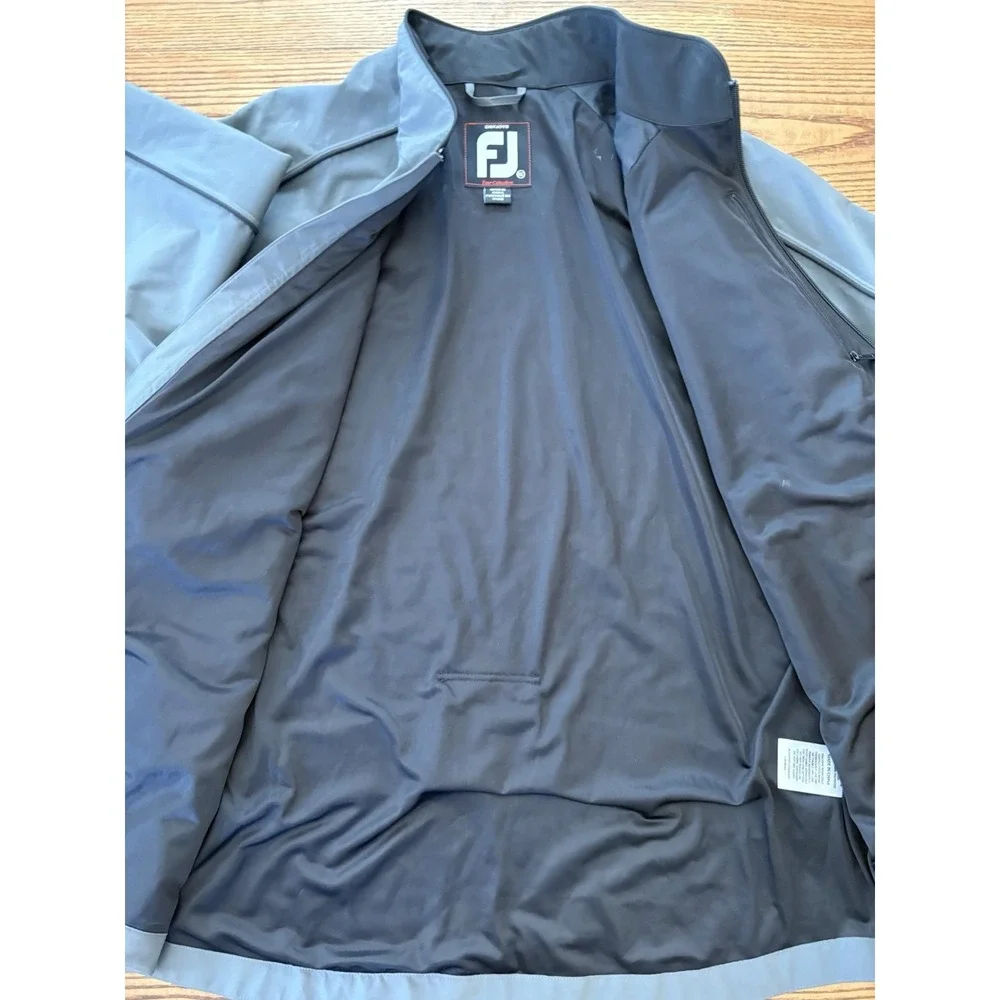FootJoy FJ‎ Men's 2XL Grey/Black Tour Collection Full Zip Long Sleeve Jacket